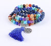 Beaded Rainbow Lapis Lazuli Bracelet