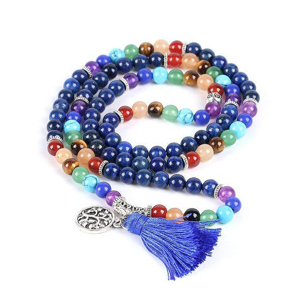 Beaded Rainbow Lapis Lazuli Bracelet