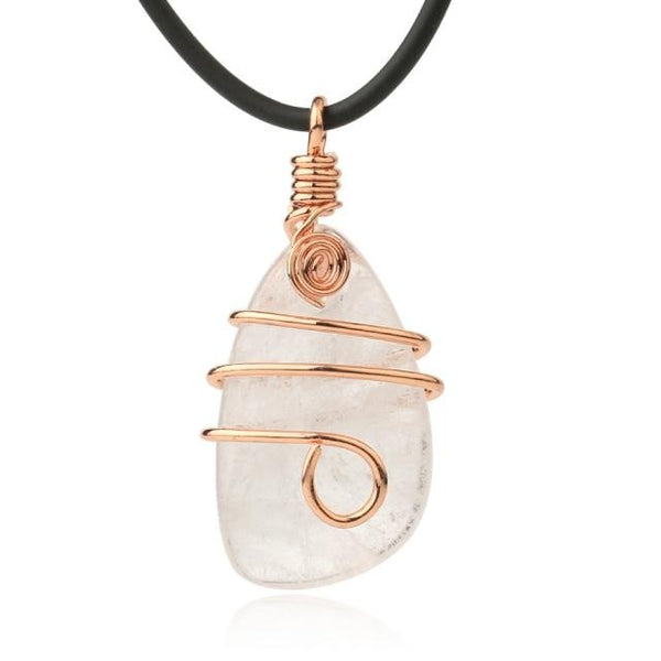Wrapped Teardrop Necklace