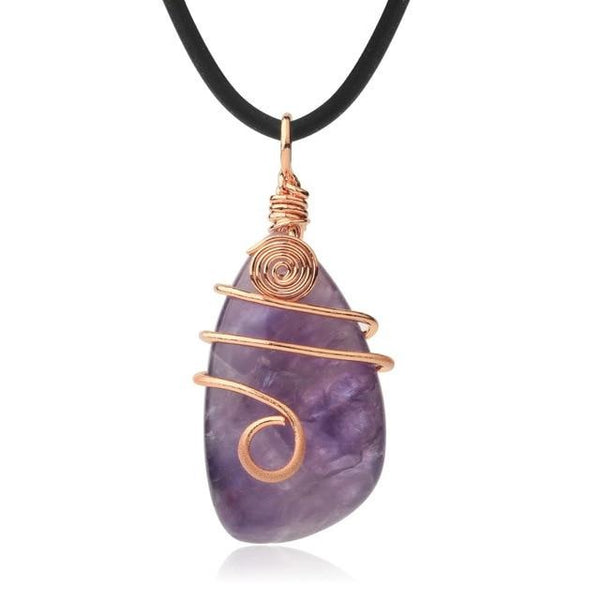 Wrapped Teardrop Necklace