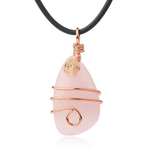 Wrapped Teardrop Necklace