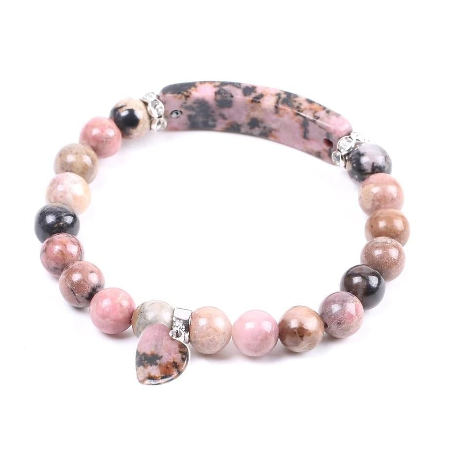 Healing Heart Rhodonite Bracelet